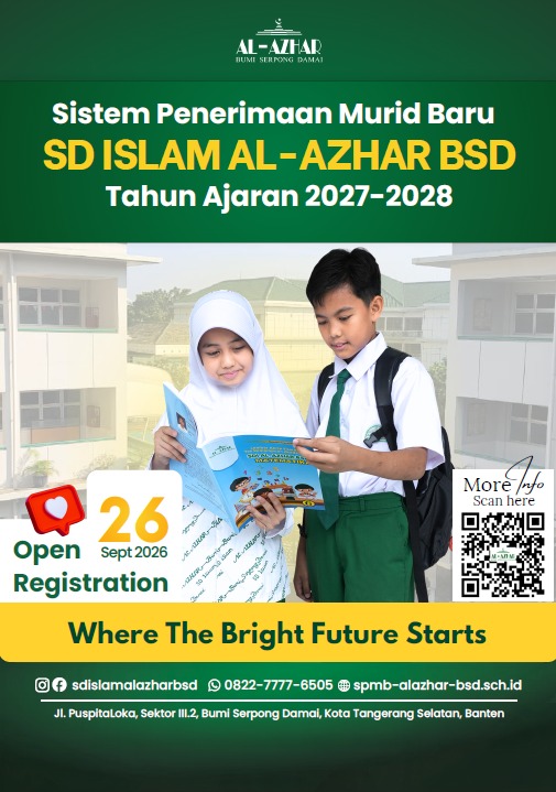 Cover e-flyer SD Sekolah Islam Al-Azhar BSD