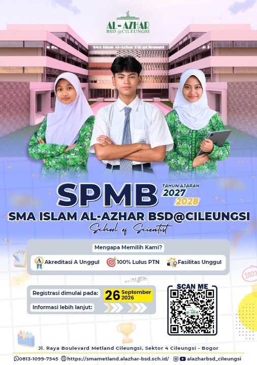 Cover e-flyer SMA Sekolah Islam Al-Azhar BSD@Cileungsi