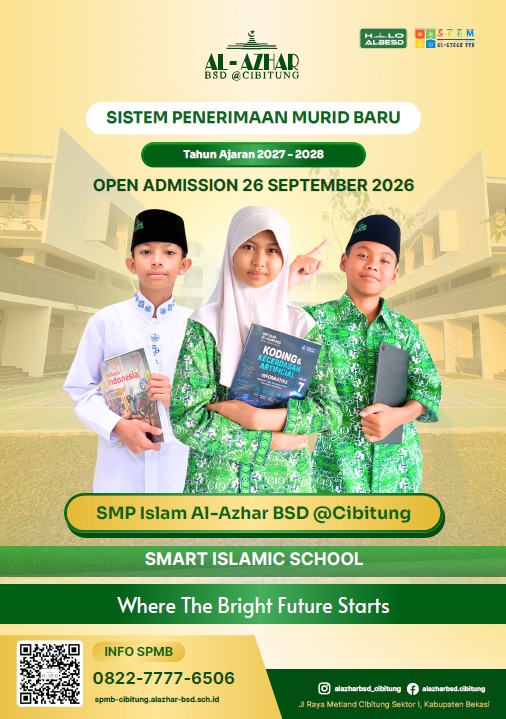 Cover e-flyer SMP Sekolah Islam Al-Azhar BSD@Cibitung
