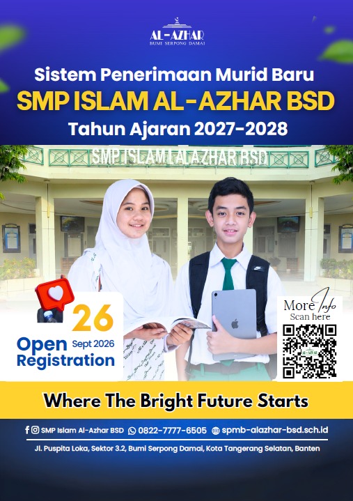 Cover e-flyer SMP Sekolah Islam Al-Azhar BSD